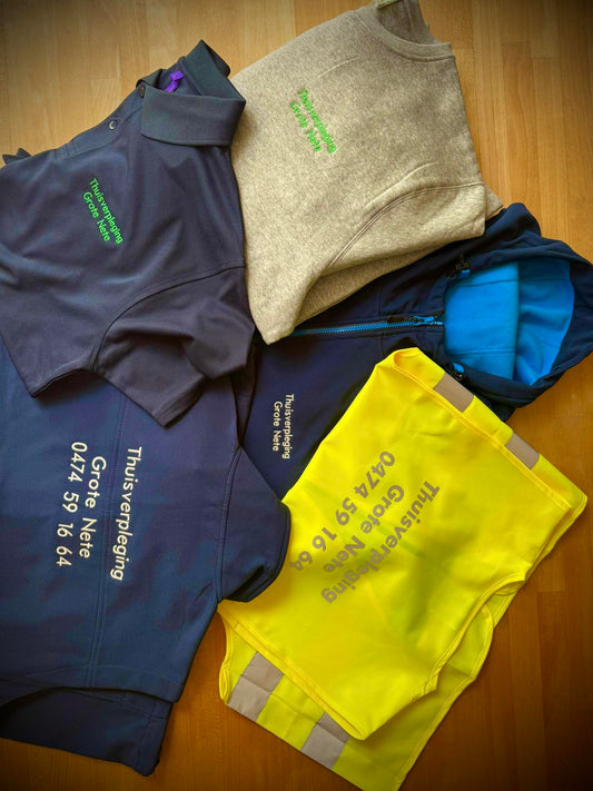 Gepersonaliseerde kledingset voor Thuisverpleging (Voorbeeld Grote Nete)