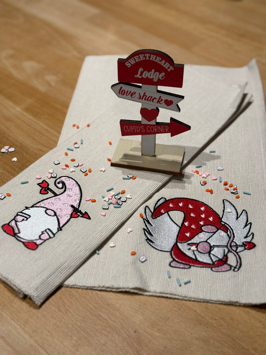 Geborduurde Valentijn Placemats (Set van 2)