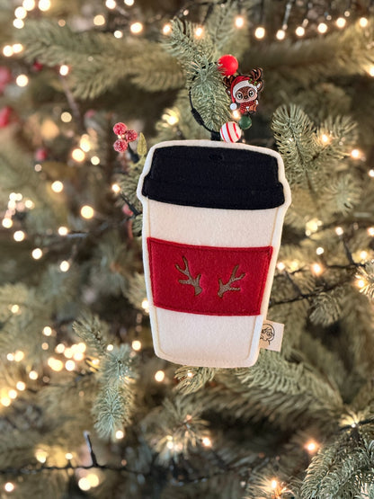 Kerstdecoratie - Koffiemug met speelse hanger