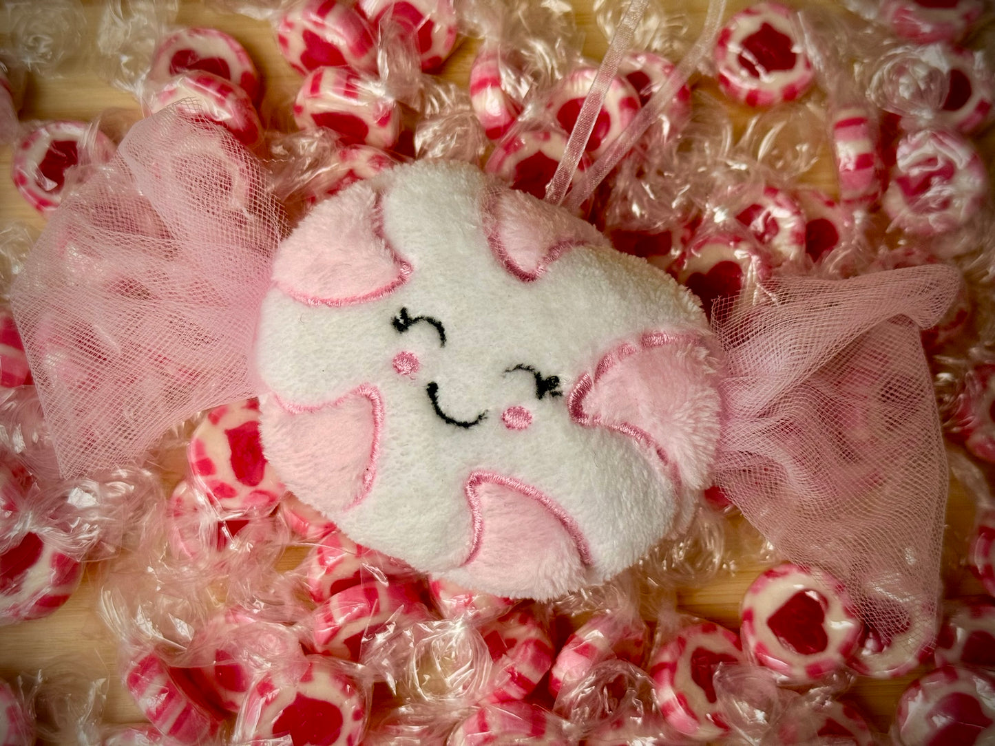 Kerstdecoratie - Geborduurd 'Sweet Dreams Snoepje'