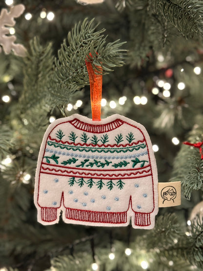 Kerstdecoratie - Gezellige Mini-Kersttrui voor in de Boom